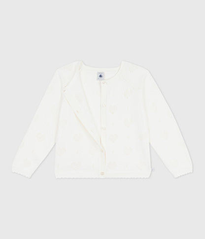 Cardigan enfant en coton uni – F2