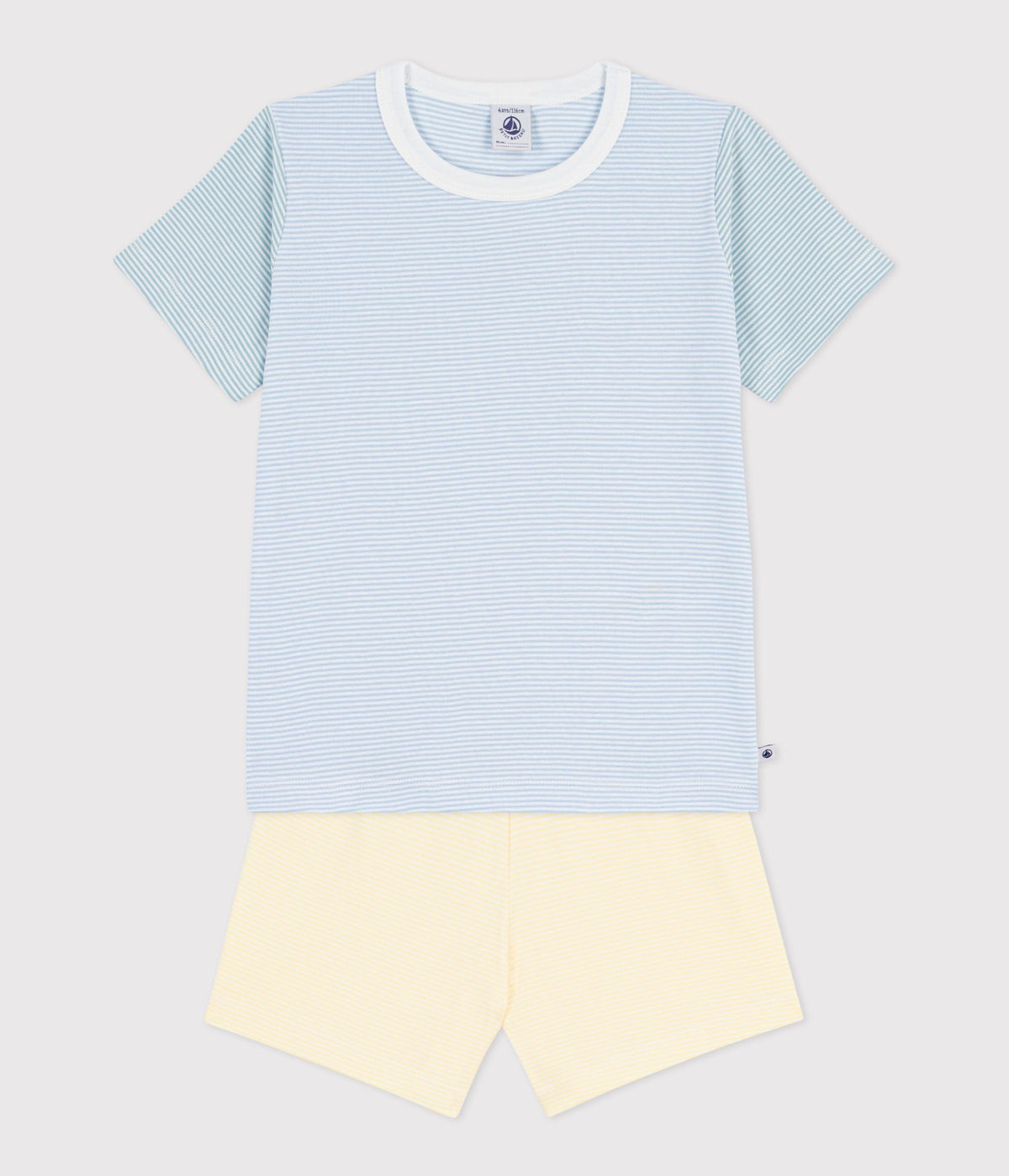 Pyjama short enfant en coton à rayures – F2