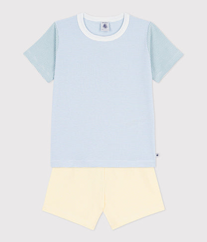Pyjama short enfant en coton à rayures – F2
