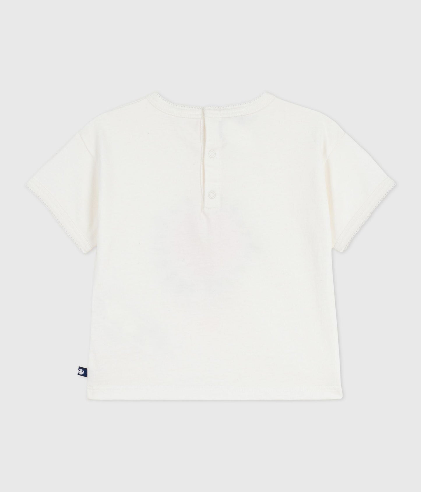 Tee-shirt bébé en coton à manches courtes, motif fleur – D1