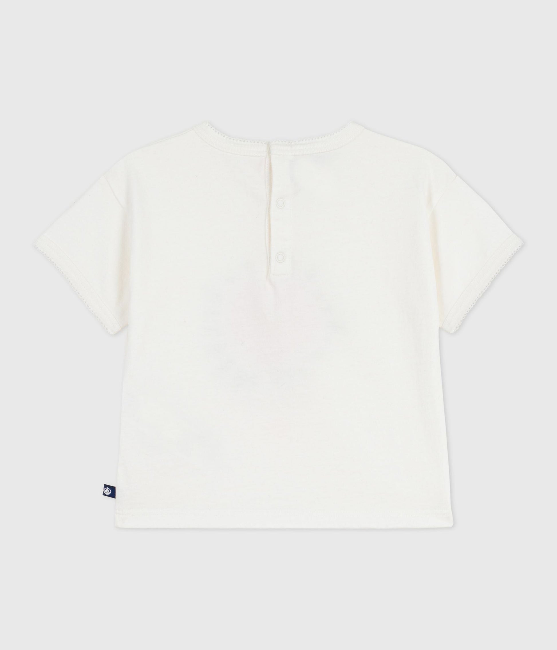 Tee-shirt bébé en coton à manches courtes, motif fleur – D1
