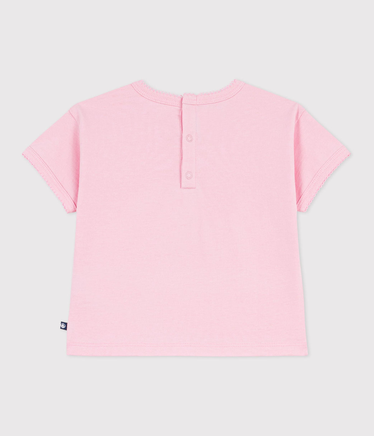 Tee-shirt bébé en coton à manches courtes, motif fleur – D1