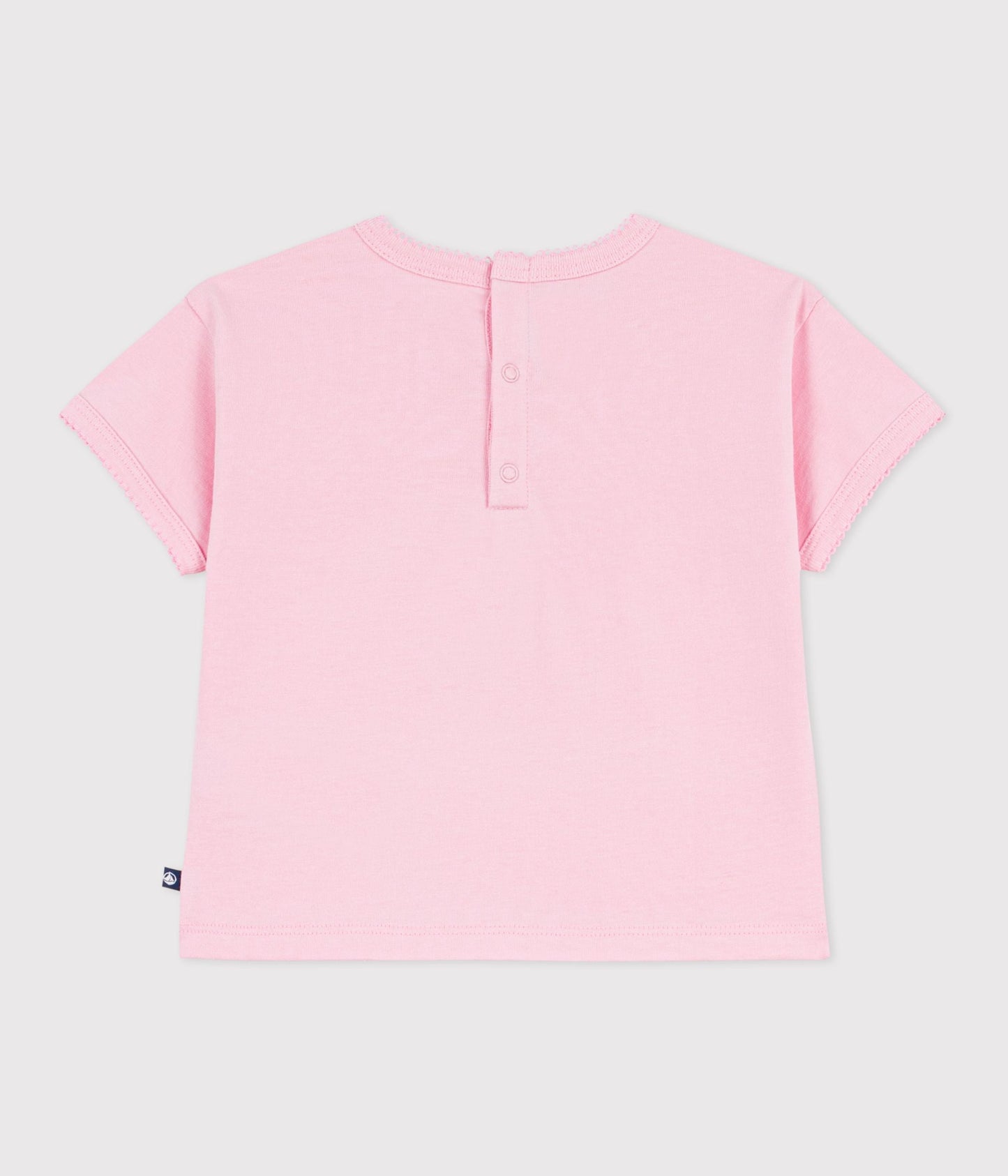 Tee-shirt bébé en coton à manches courtes, motif fleur – D1