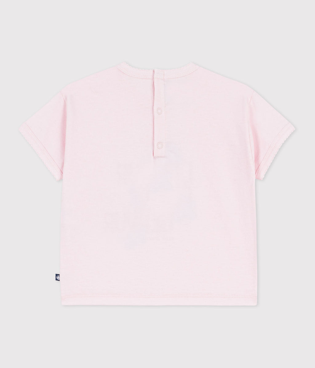 Tee-shirt bébé en coton à manches courtes à motif – D1