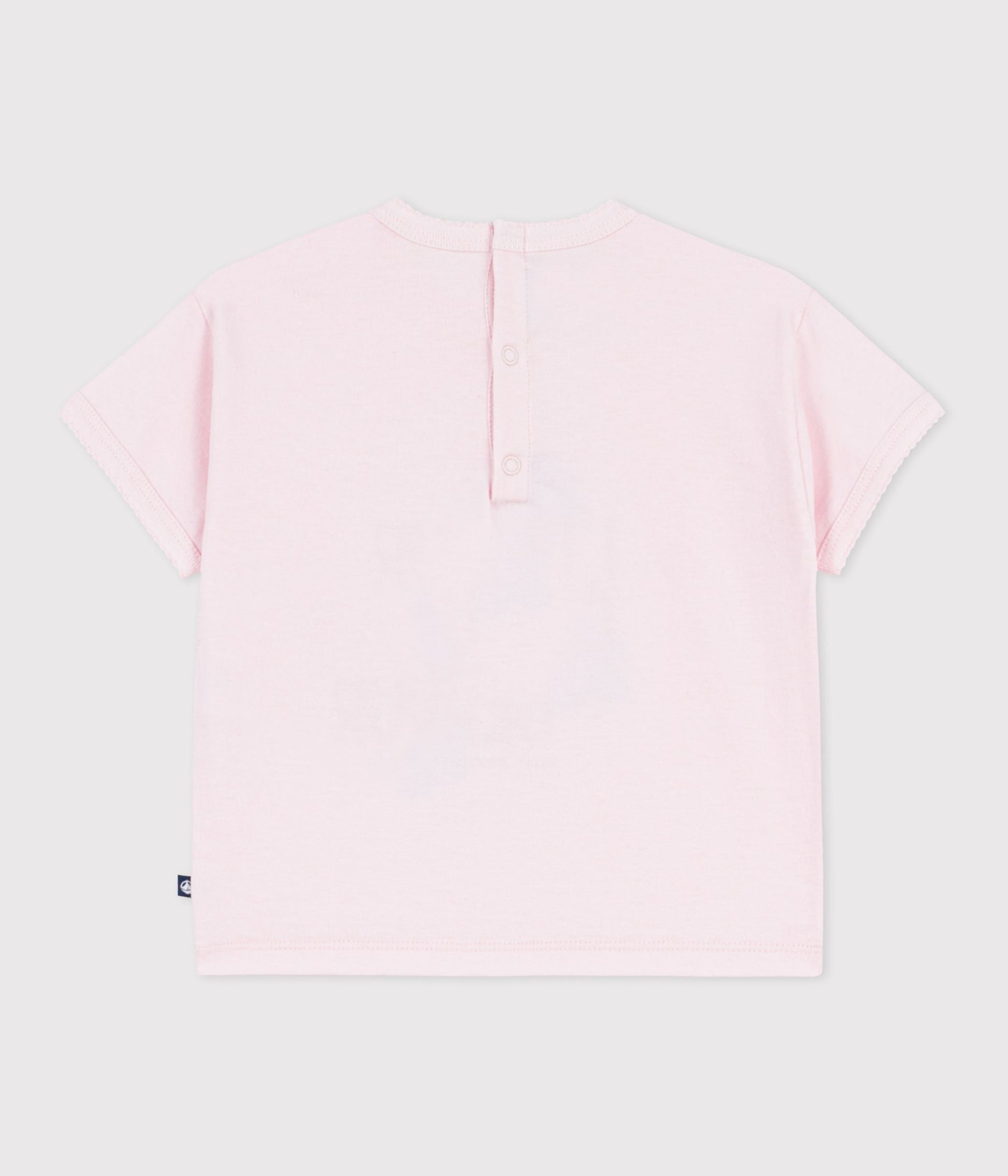 Tee-shirt bébé en coton à manches courtes à motif – D1