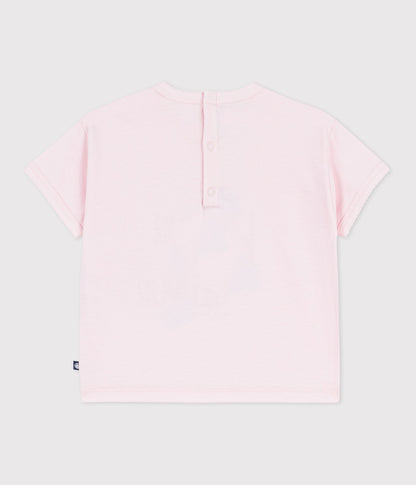 Tee-shirt bébé en coton à manches courtes à motif – D1