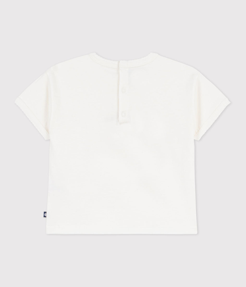 Tee-shirt bébé en coton à manches courtes à motif – D1