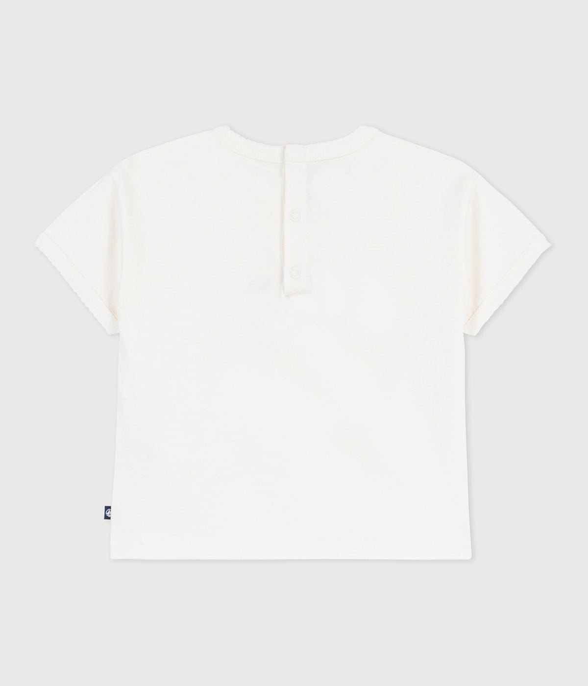 Tee-shirt bébé en coton à manches courtes à motif – D1