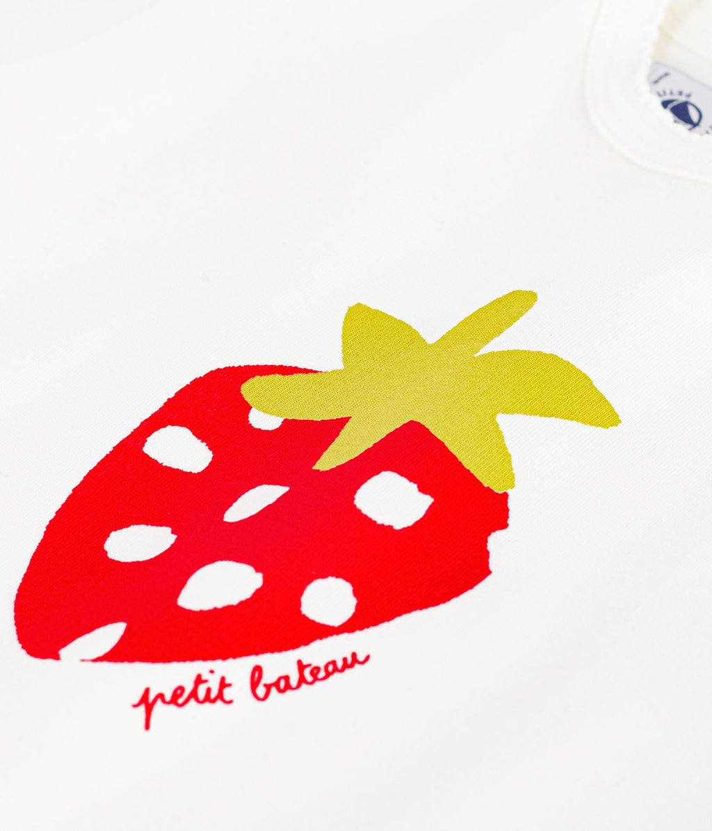 Tee-shirt bébé en coton à manches courtes à motif – Z1