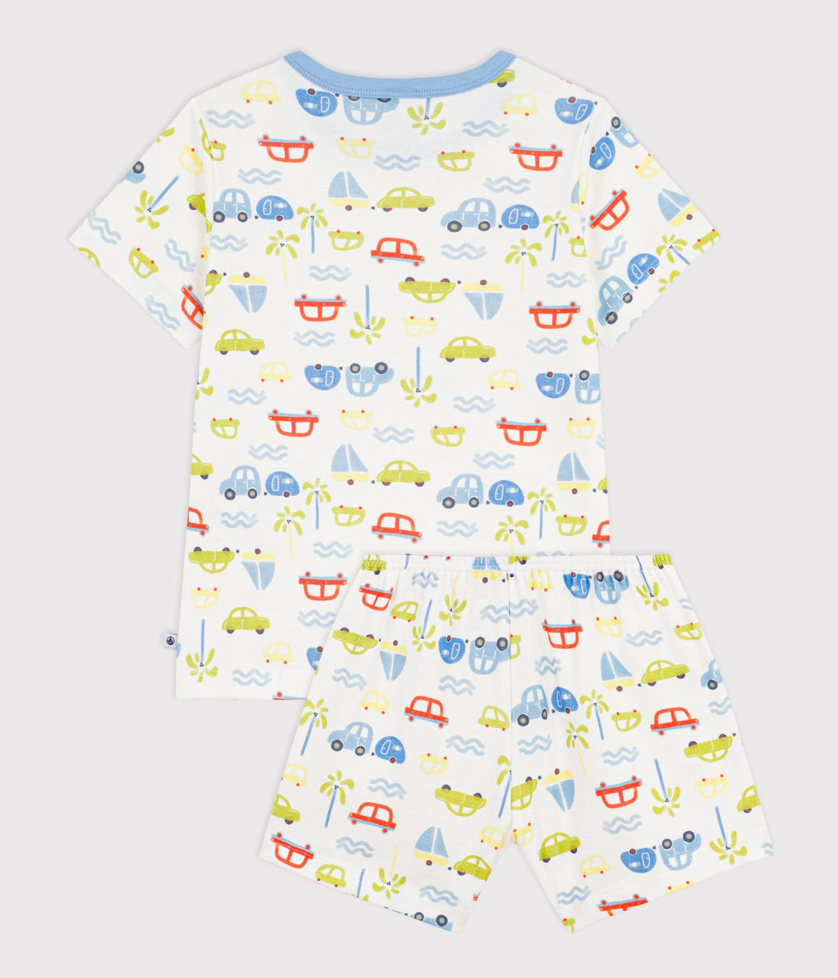 Pyjama short enfant en coton imprimé voitures – D1