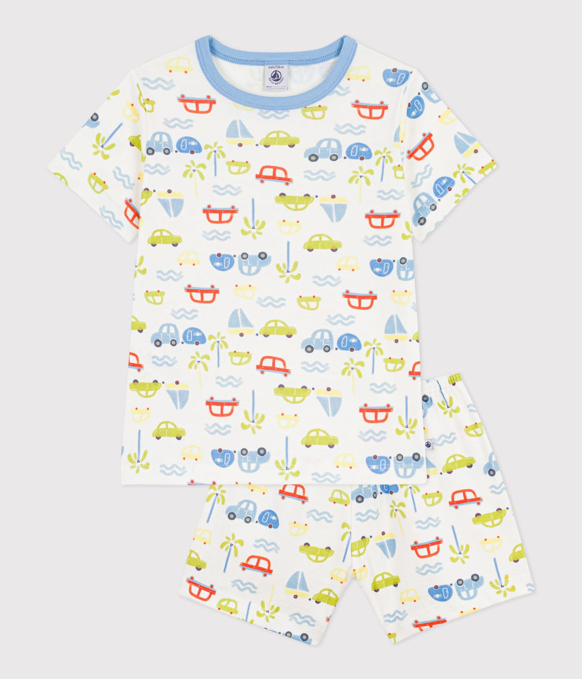 Pyjama short enfant en coton imprimé voitures – F1