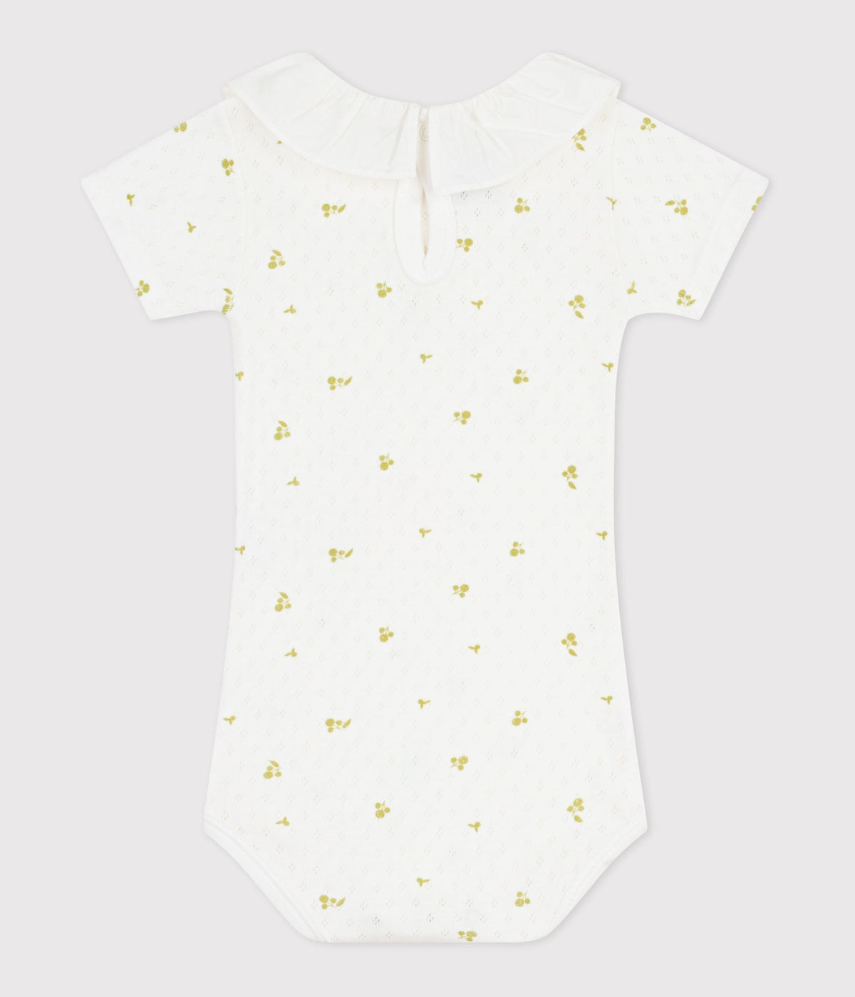 Body bébé en coton à col, imprimé fleurs – D1