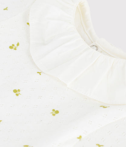 Body bébé en coton à col, imprimé fleurs – Z1