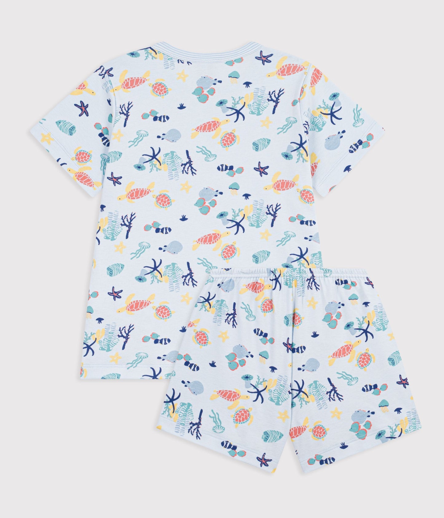 Pyjama short enfant en coton imprimé phosphorescent
