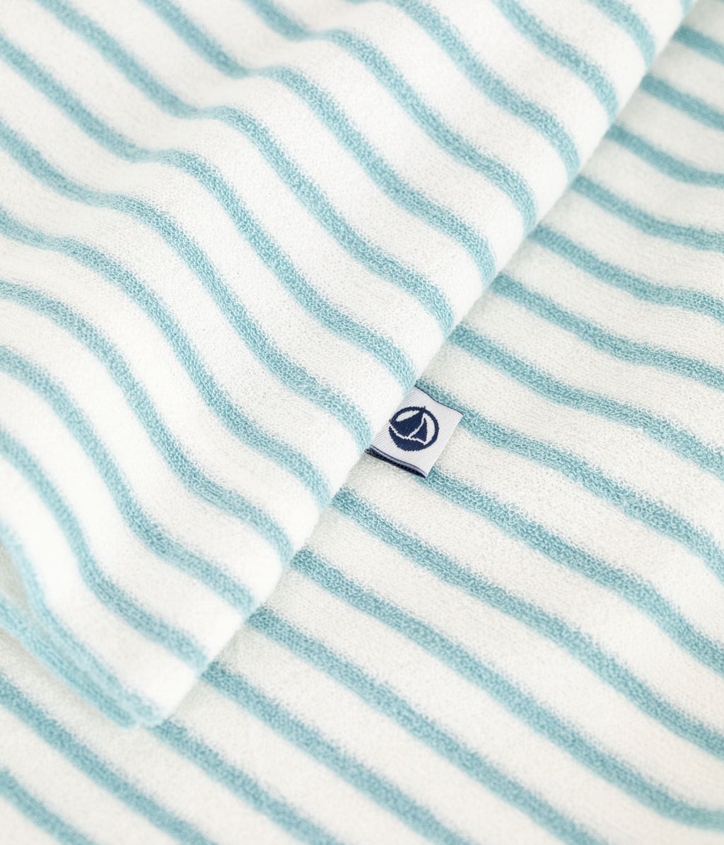 Pyjama short femme en coton éponge à rayures – Z1