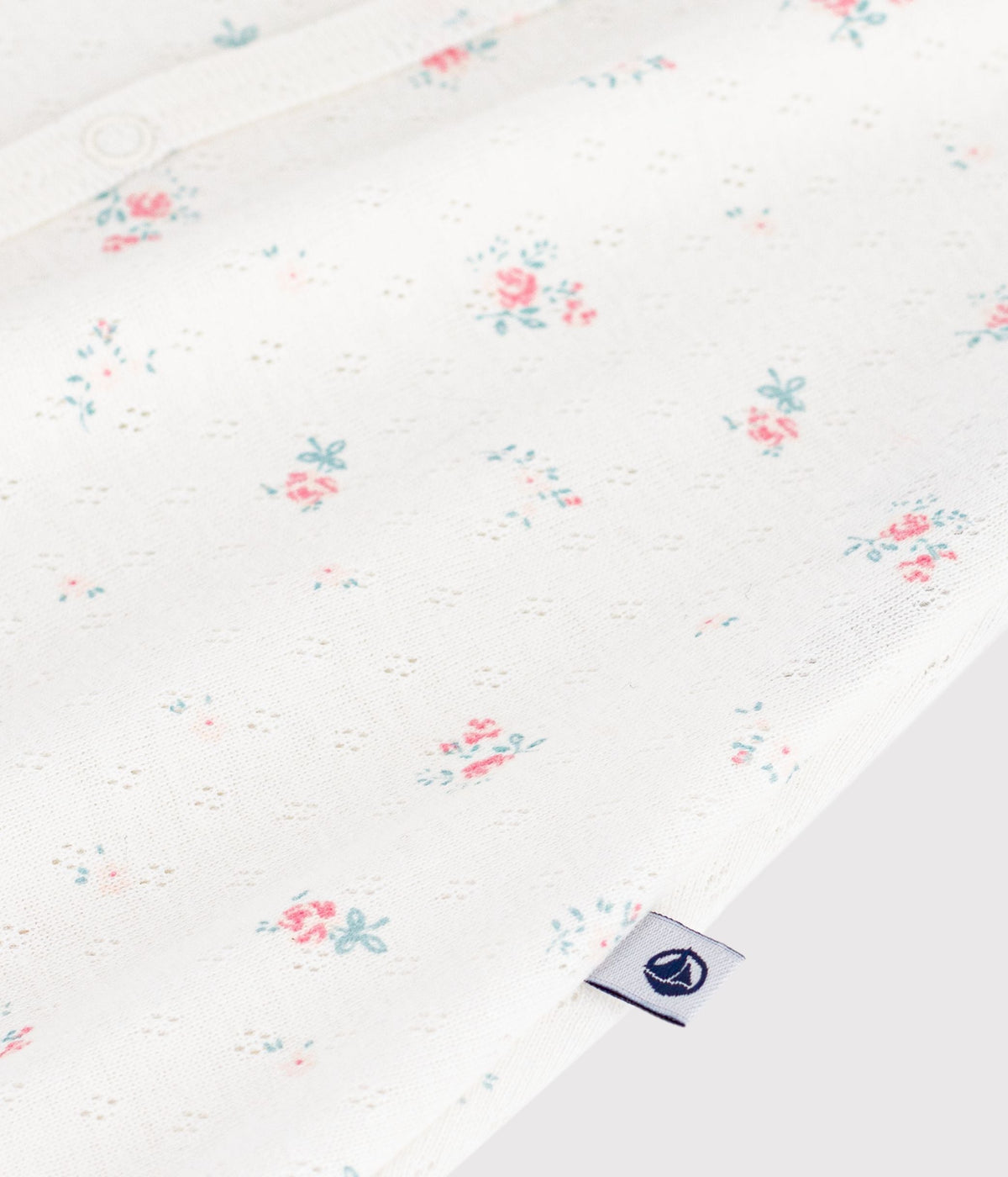 Combinaison courte bébé en coton fleuri – Z1