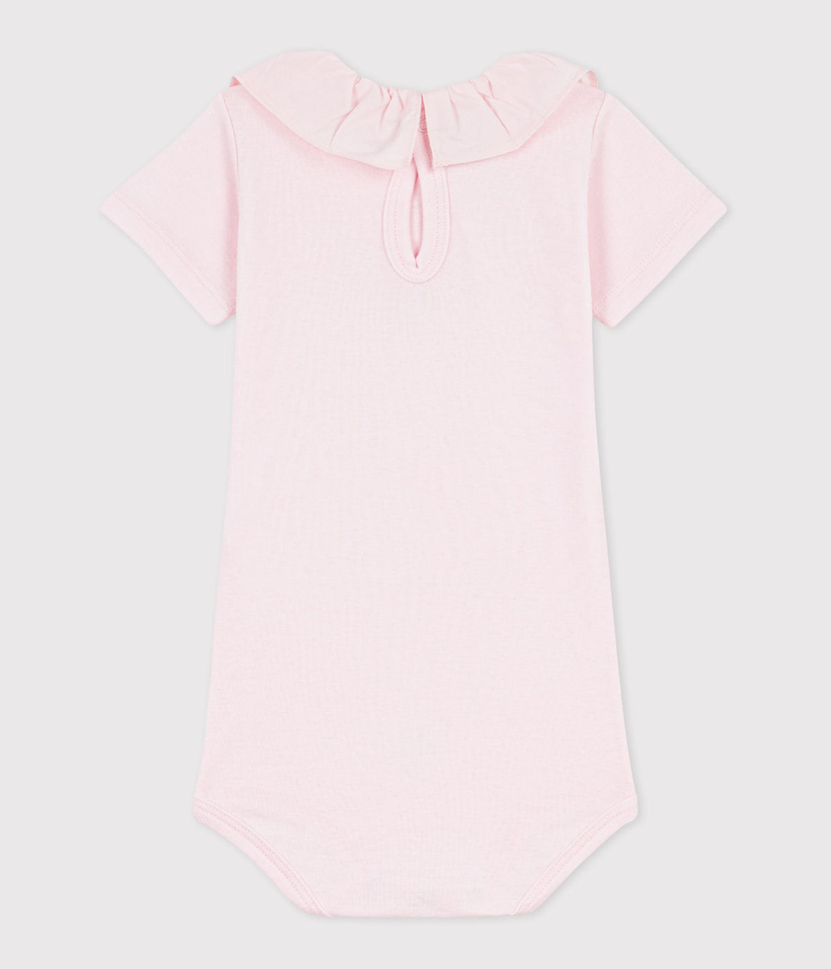 Body bébé en coton à col, uni – D1
