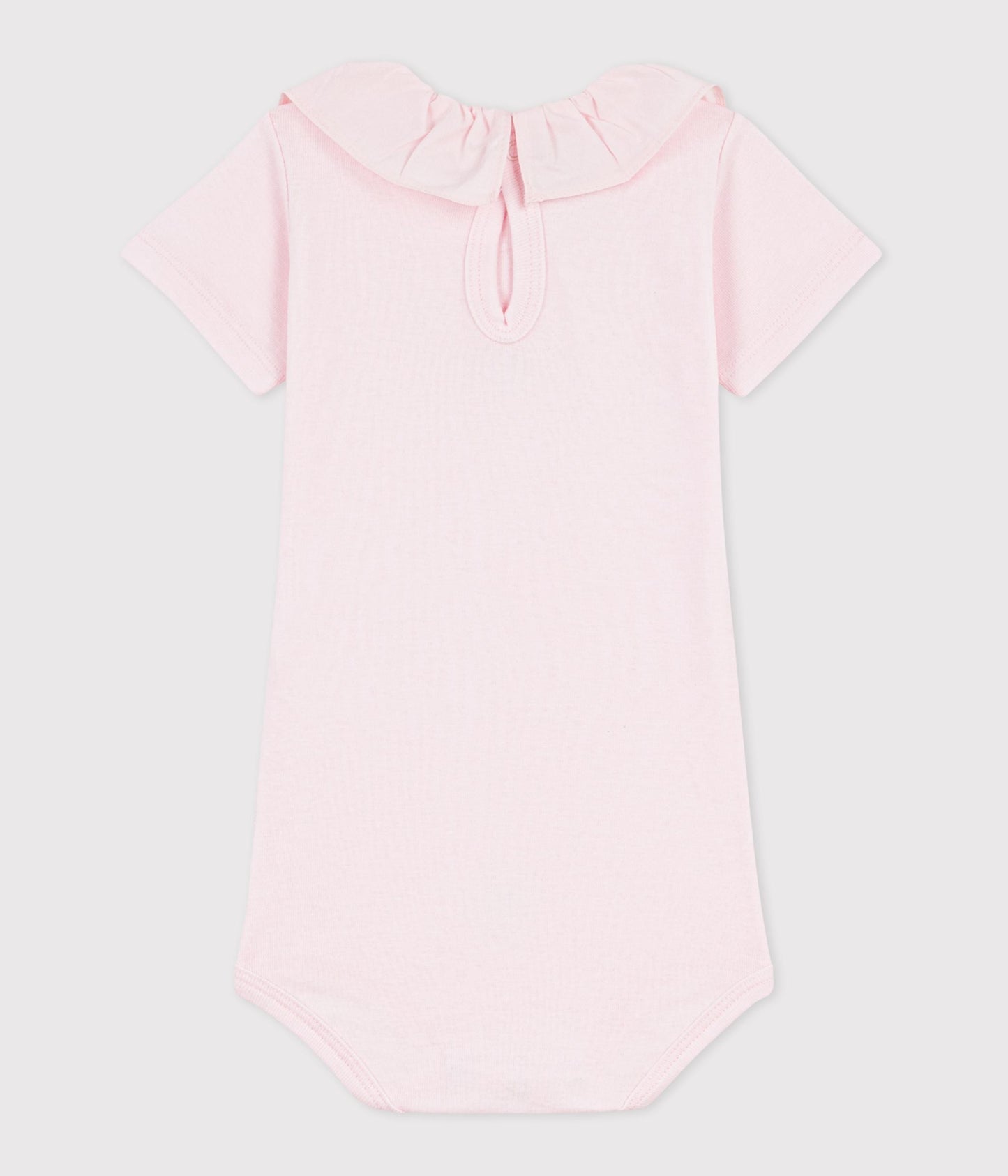 Body bébé en coton à col, uni – D1