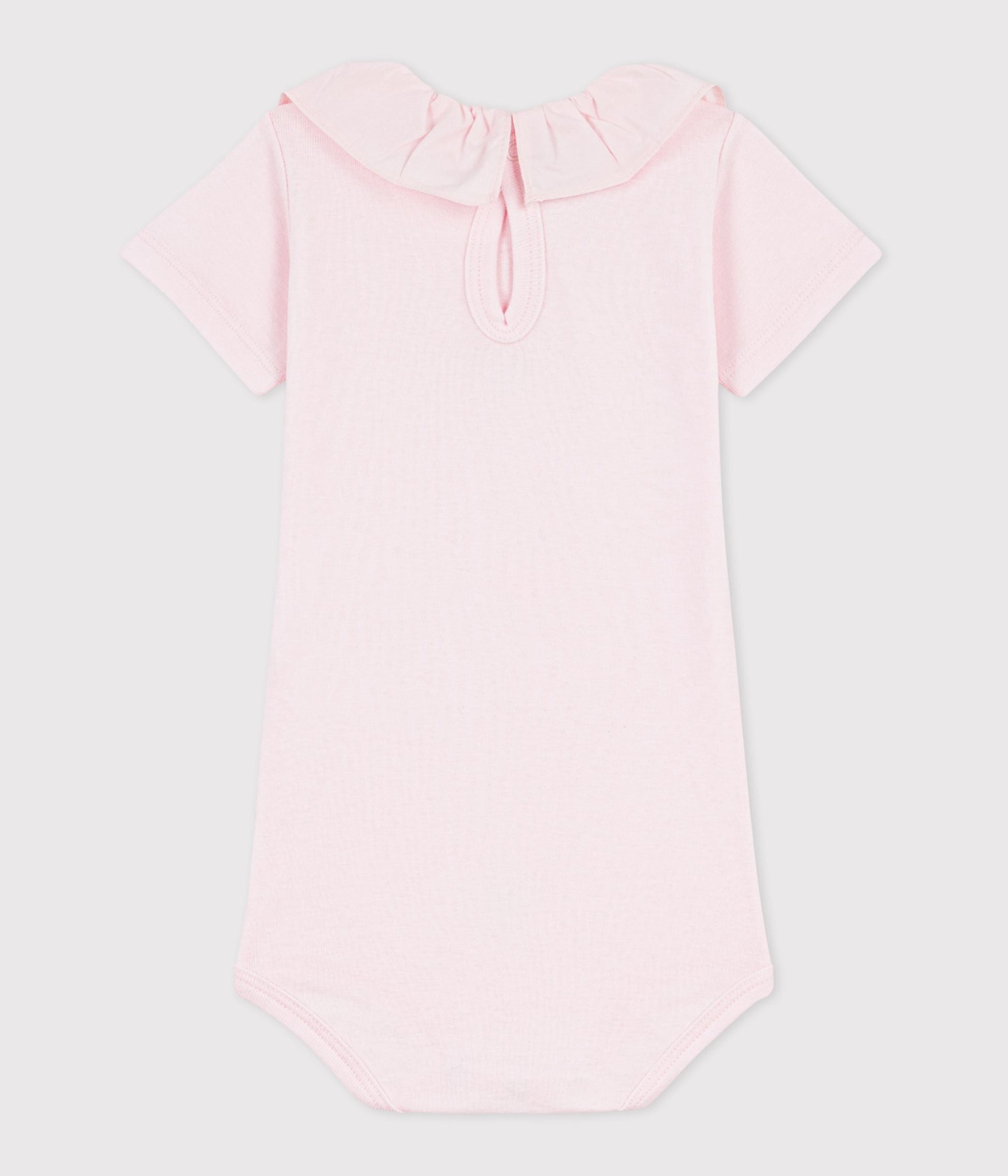 Body bébé en coton à col, uni – D1