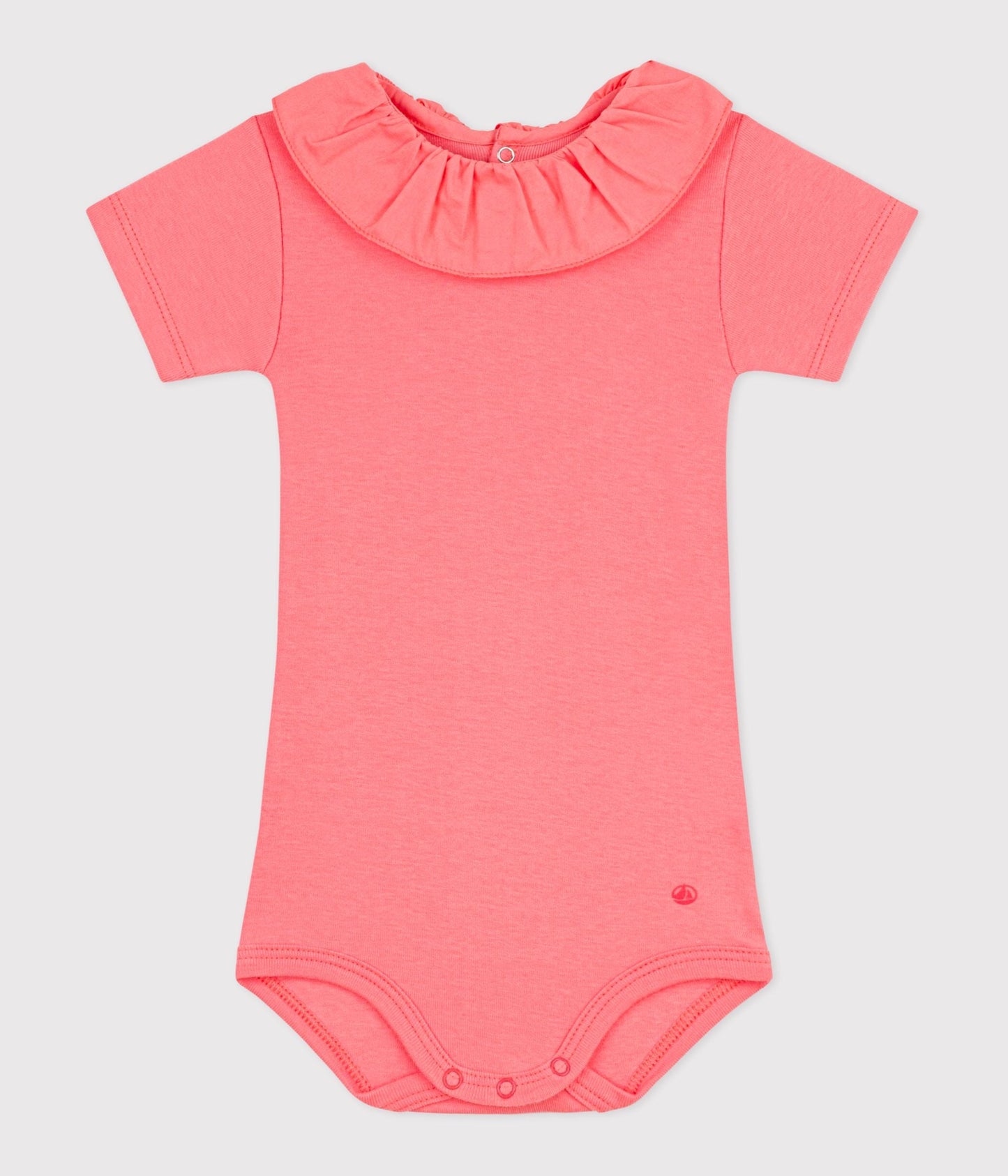 Body bébé en coton à col, uni – F1