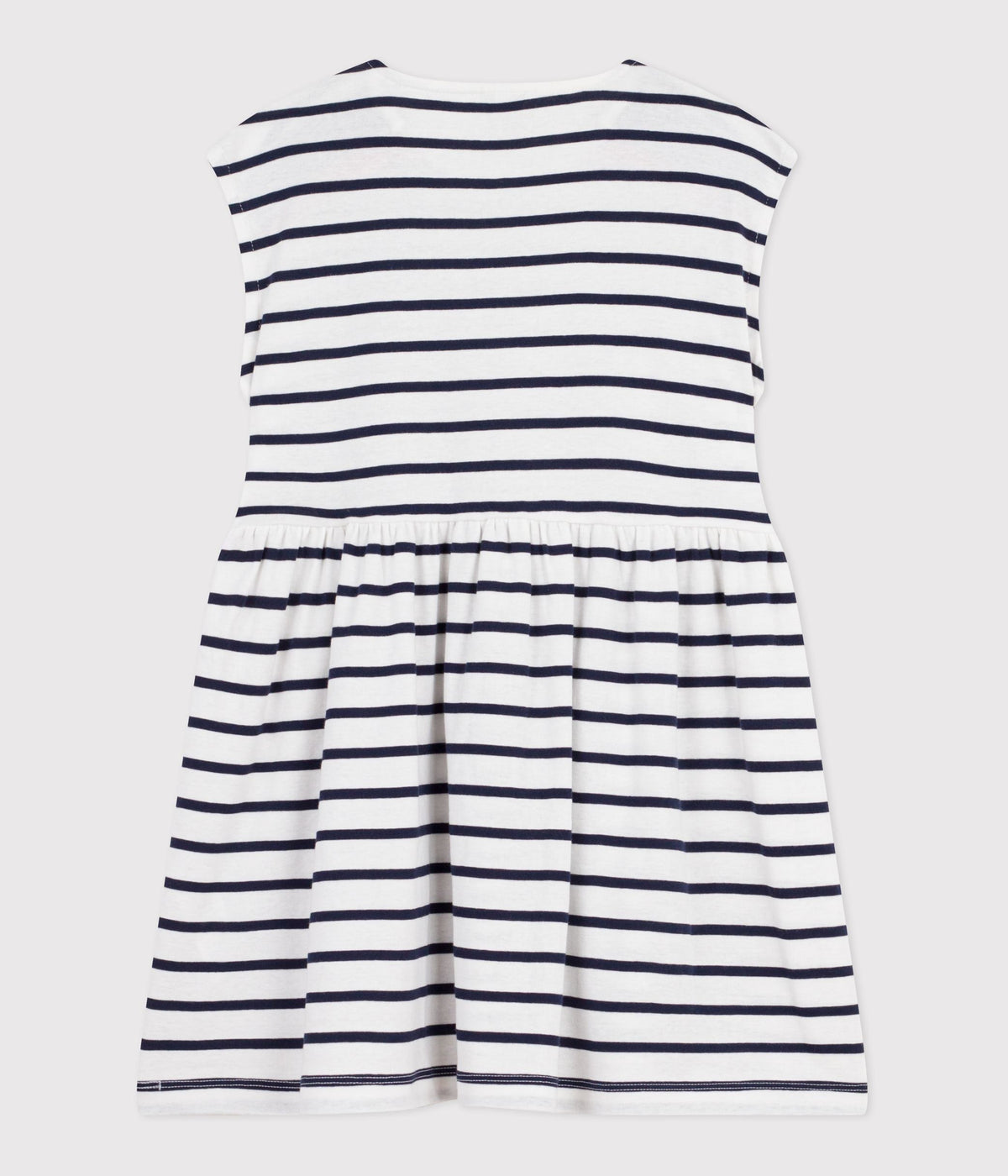 Robe sans manches enfant en coton à rayures – D1