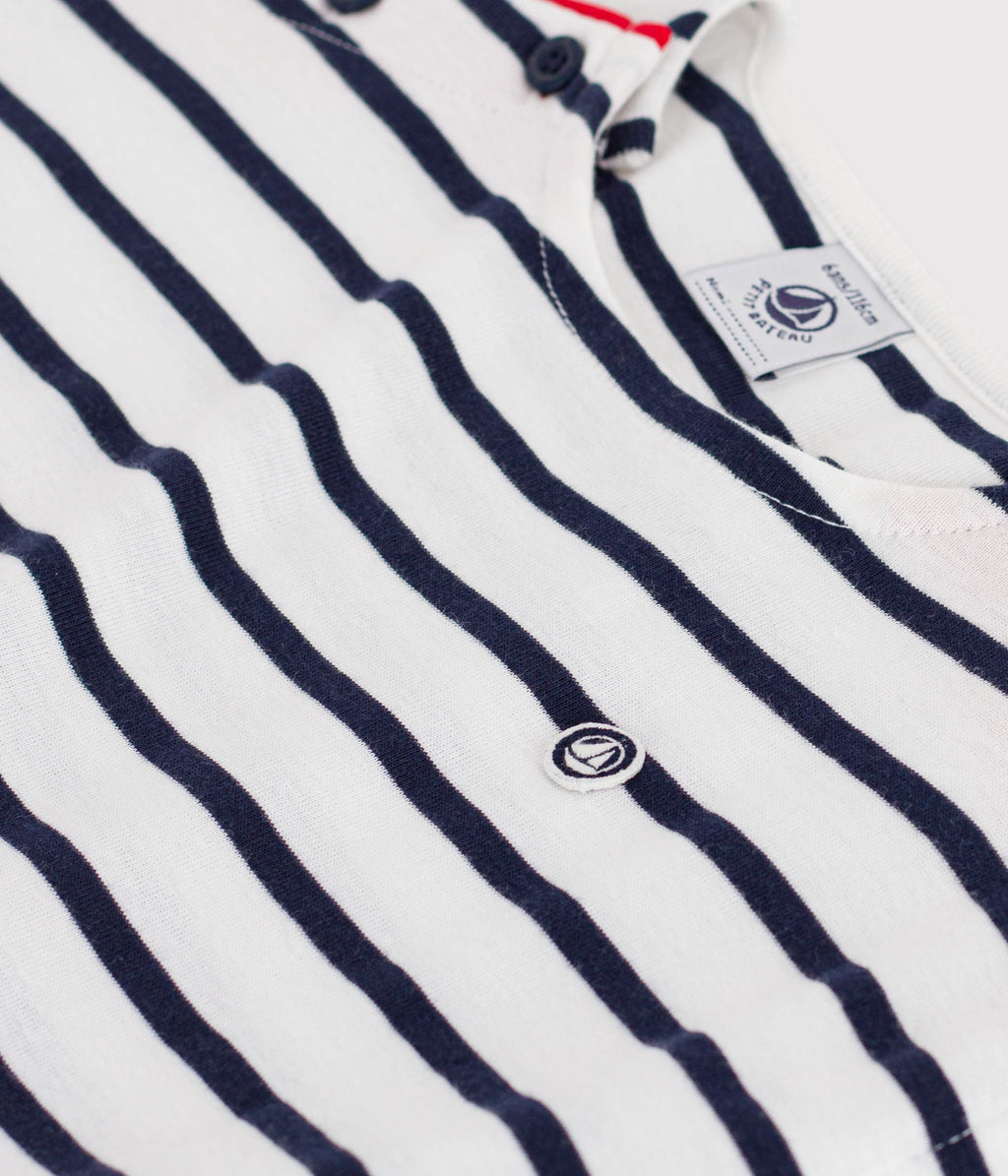 Robe sans manches enfant en coton à rayures – Z1