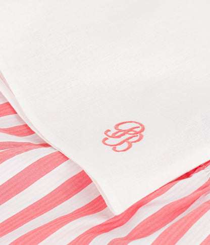 Ensemble bébé 2 pièces en coton/lin, haut col marin