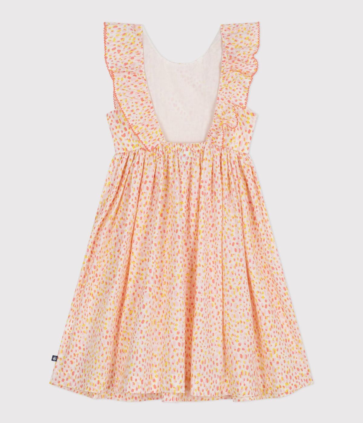 Robe sans manches dos nu enfant en coton imprimée – D1