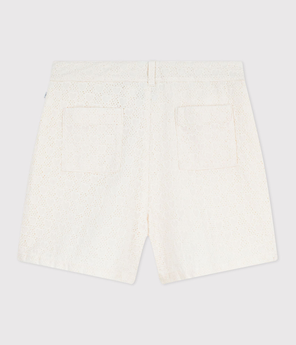 Short enfant en coton motifs cœurs – D1