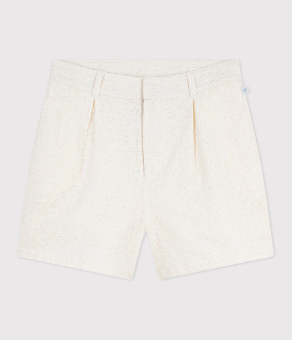 Short enfant en coton motifs cœurs – F1