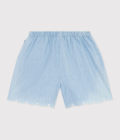 Short enfant en coton uni – D1