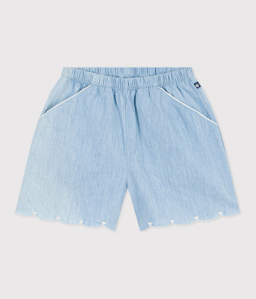 Short enfant en coton uni – F1