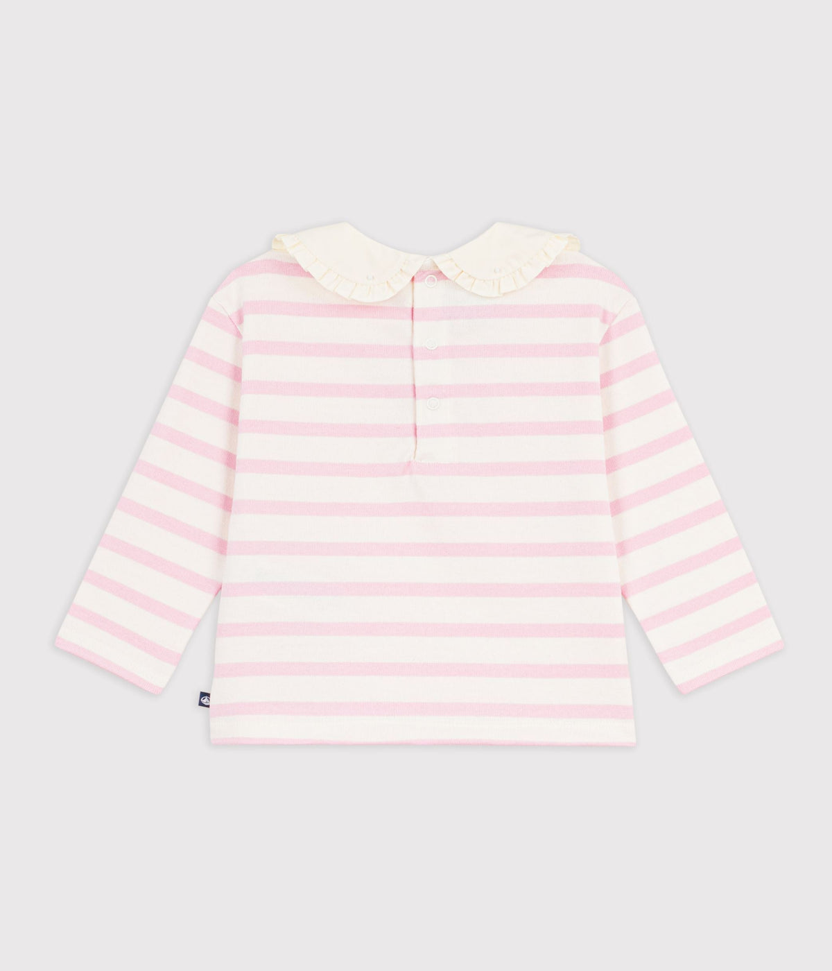 Marinière à col bébé en coton – D1
