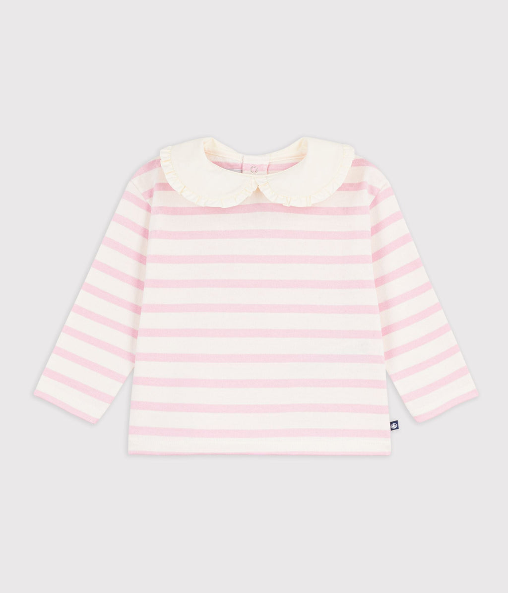 Marinière à col bébé en coton – F1