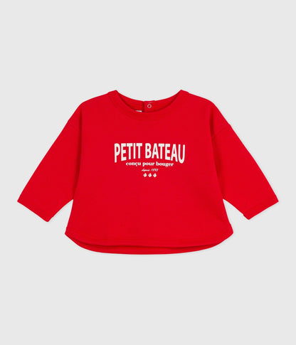 Sweatshirt bébé en coton à motif – F1