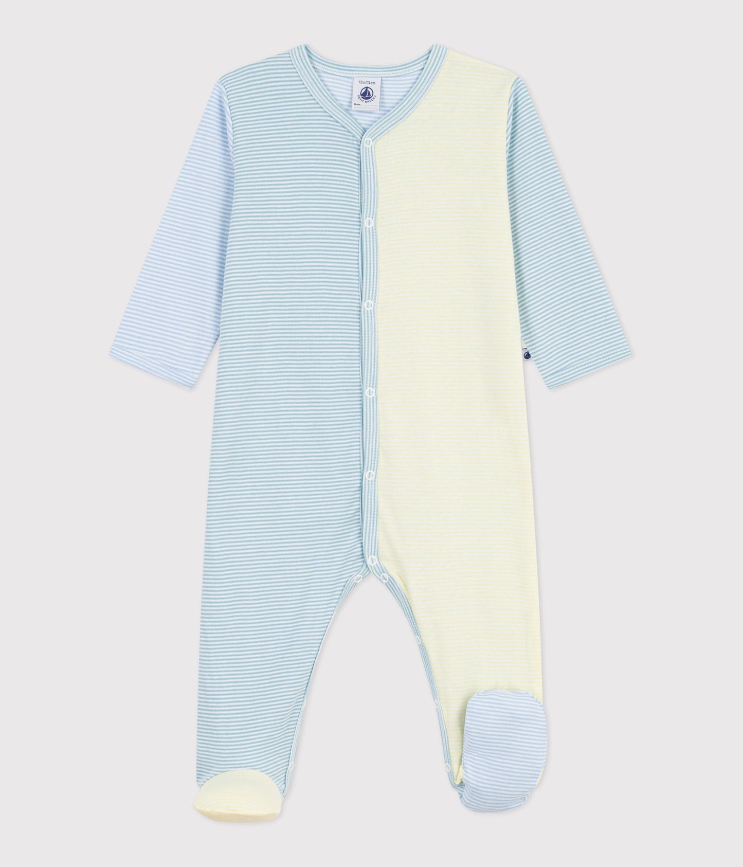 Pyjama bébé en coton imprimé à rayures – F1