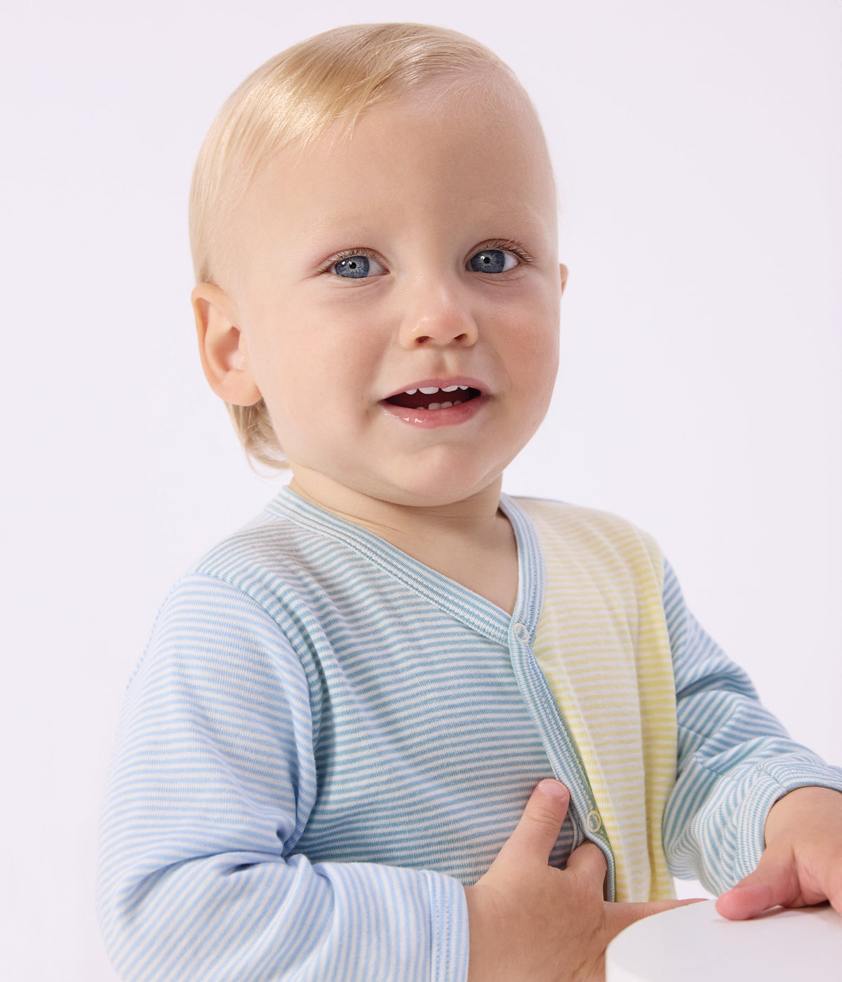 Pyjama bébé en coton imprimé à rayures – J3