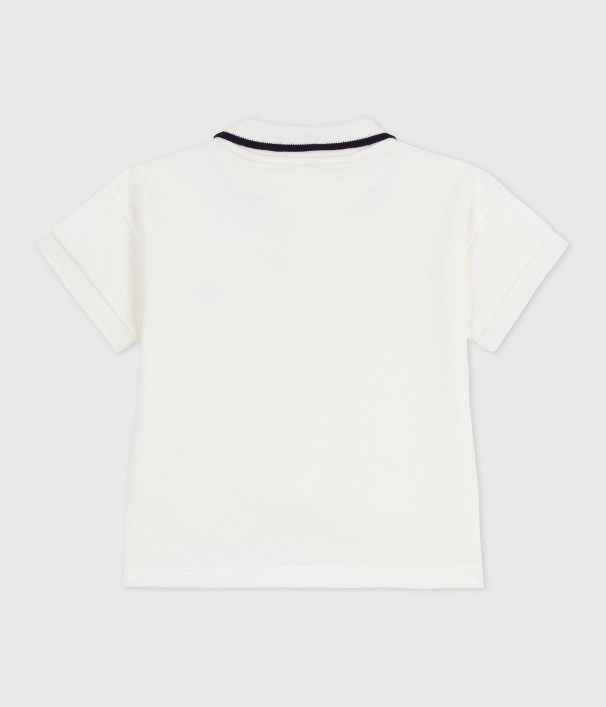 Polo bébé en coton à manches courtes, uni – D1
