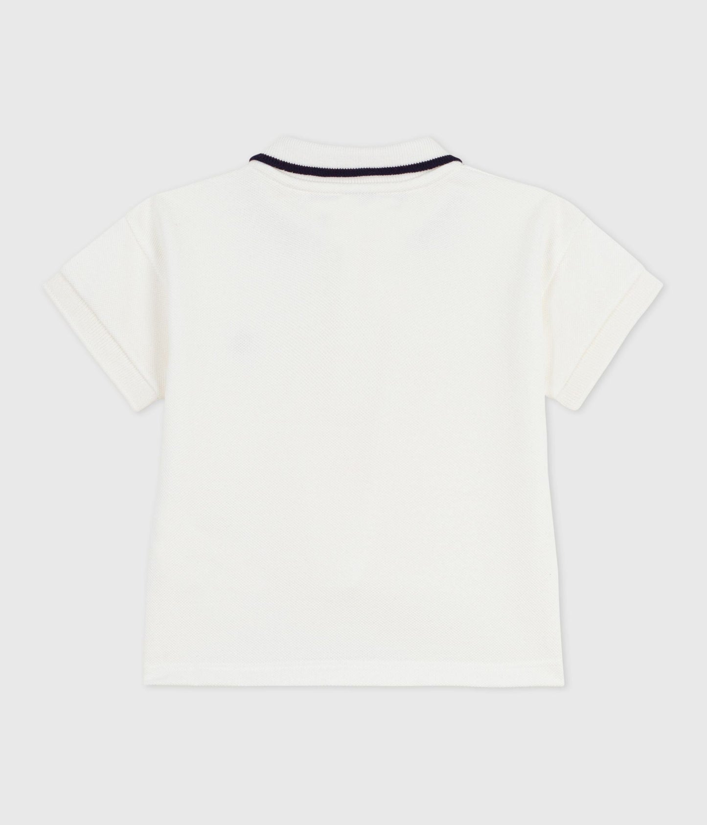Polo bébé en coton à manches courtes, uni – D1