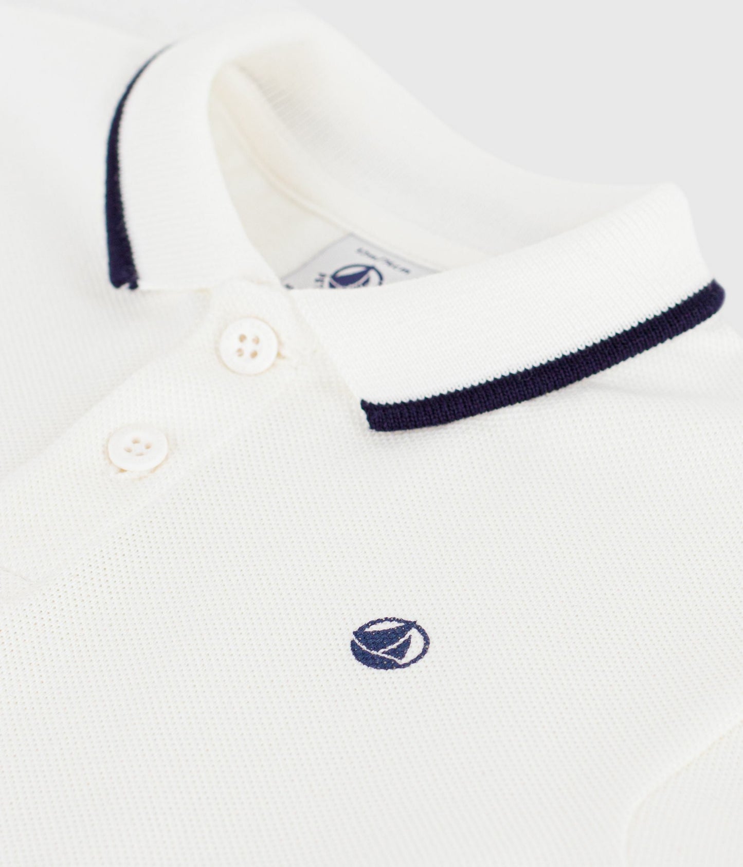 Polo bébé en coton à manches courtes, uni – Z1