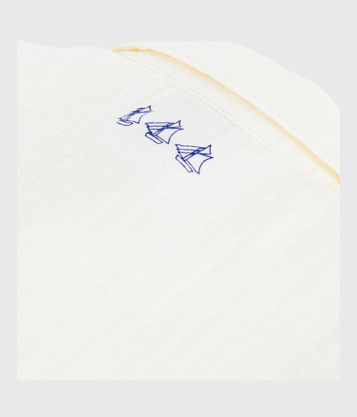 Chemise bébé en coton/lin à manches courtes, unie – Z2