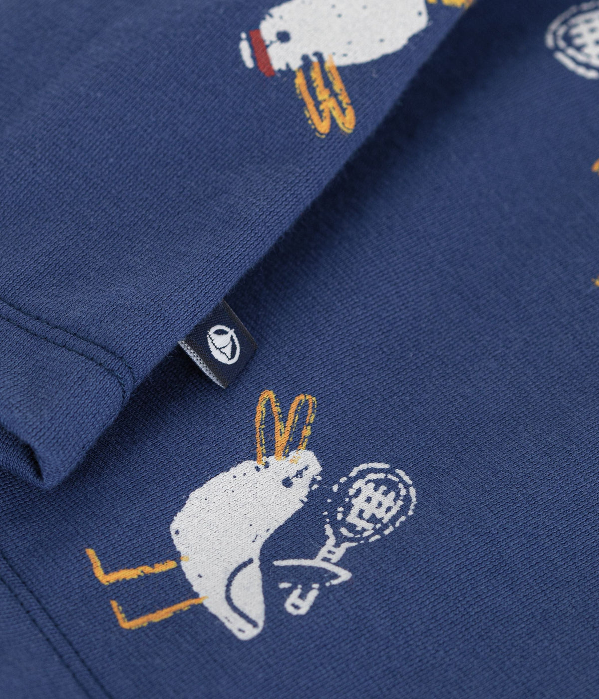 Tee-shirt enfant manches courtes en coton imprimé mouettes – Z1