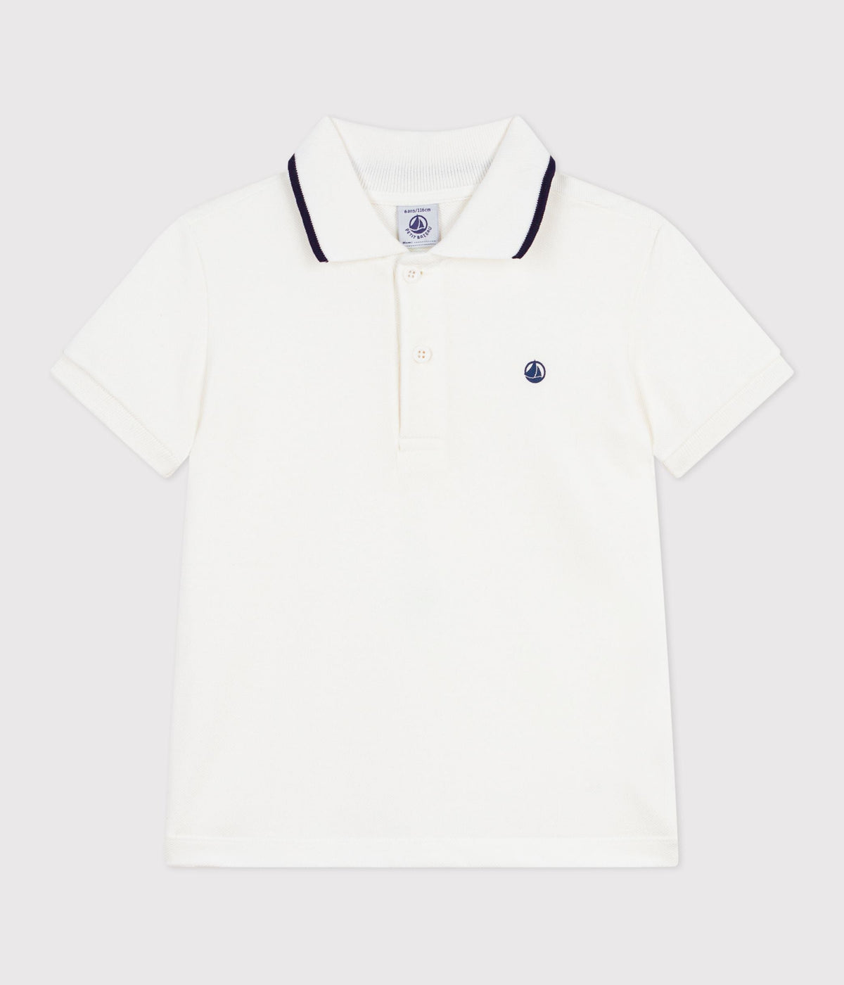 Polo enfant à manches courtes en coton – F1
