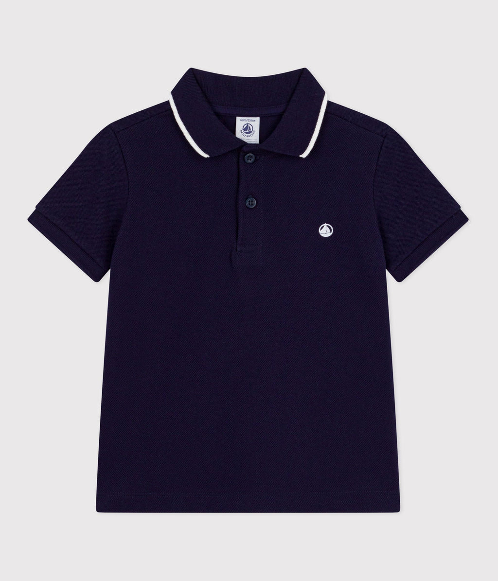 Polo enfant à manches courtes en coton – F1