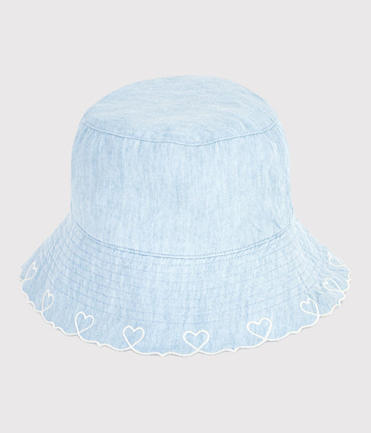 Capeline enfant en chambray – F1