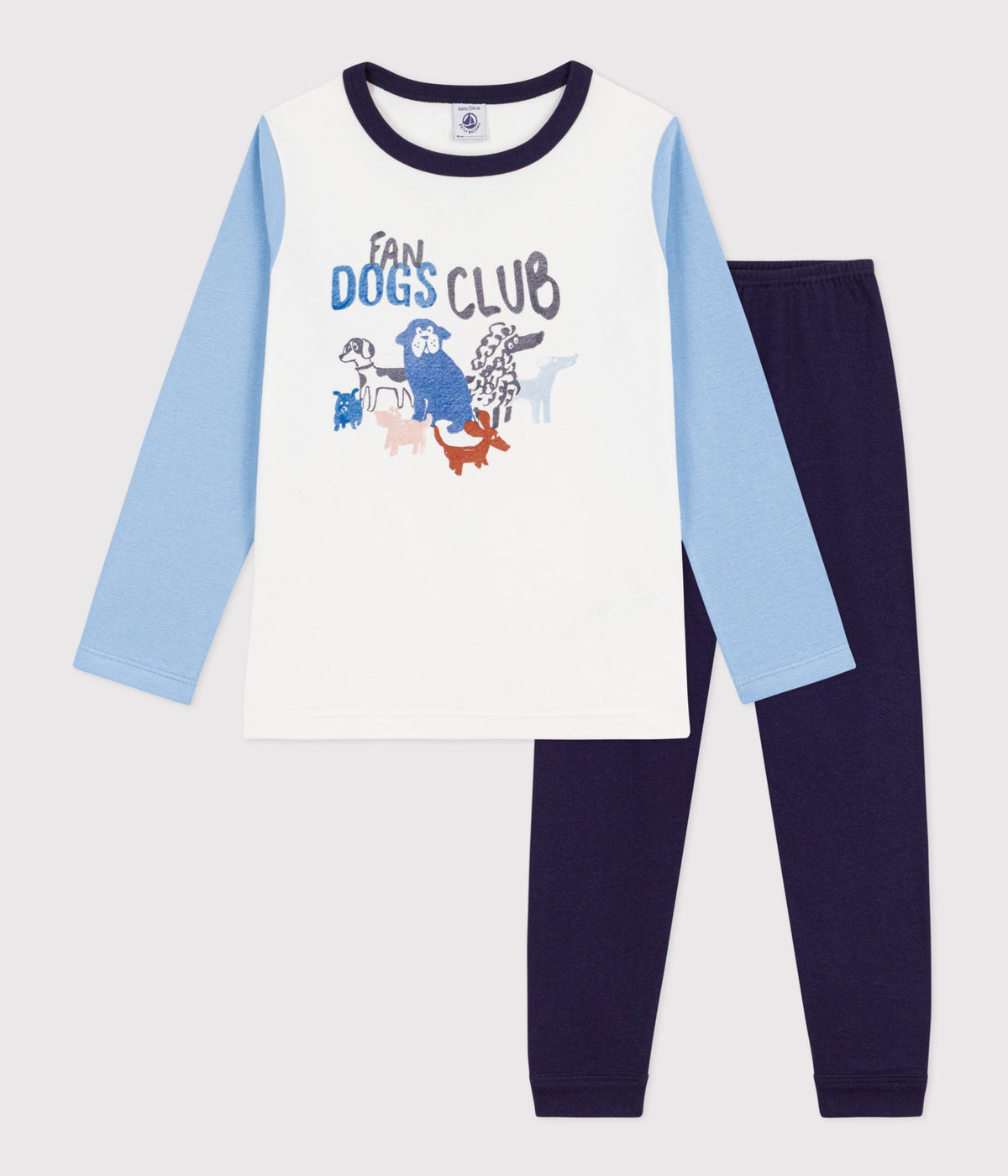 Pyjama enfant en coton motif chien – F1
