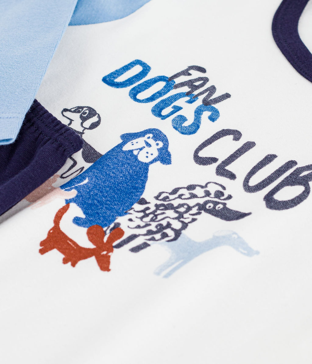 Pyjama enfant en coton motif chien – Z1