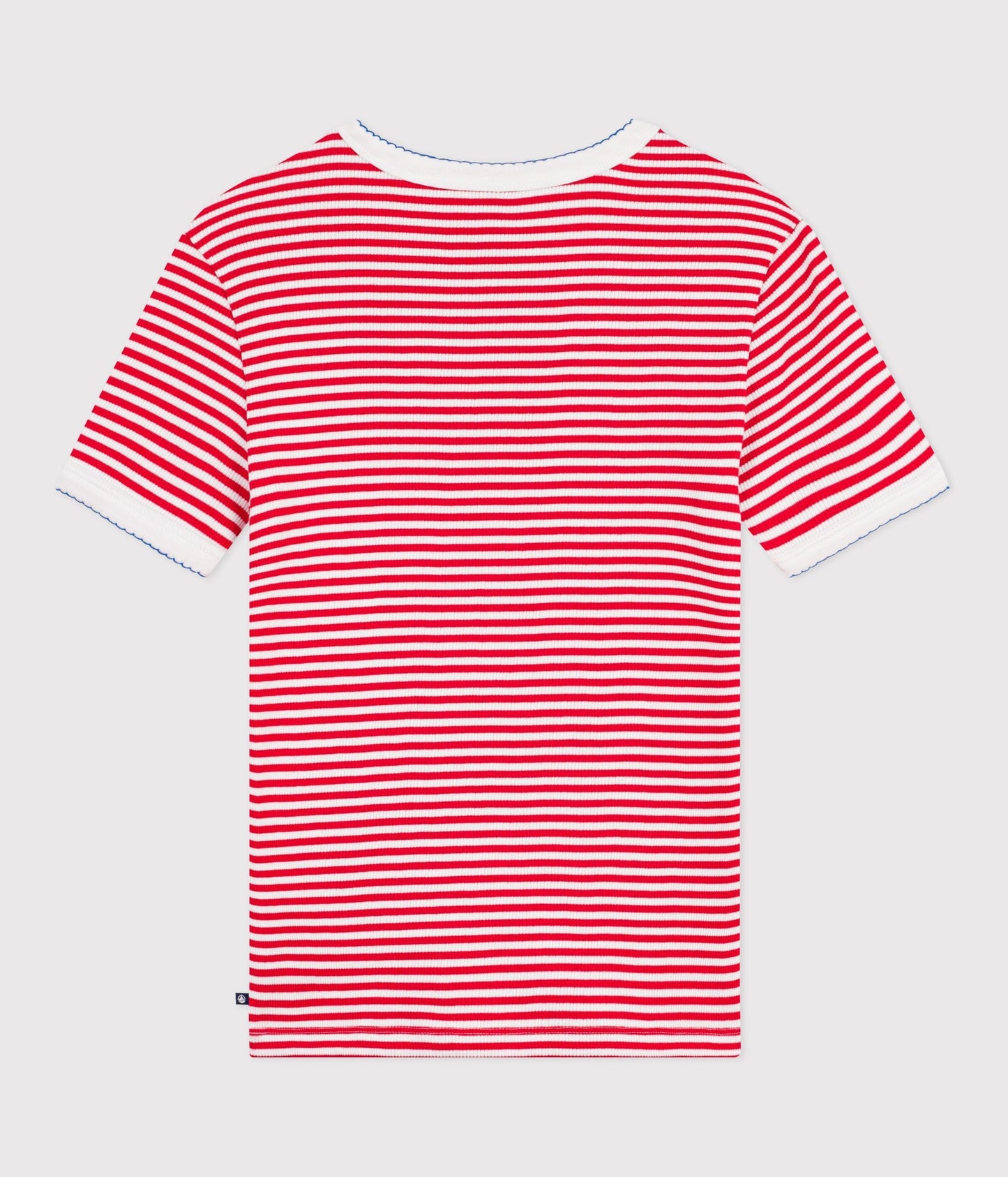 Tee-shirt femme en coton manches courtes à rayures – D1