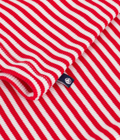 Tee-shirt femme en coton manches courtes à rayures – Z1
