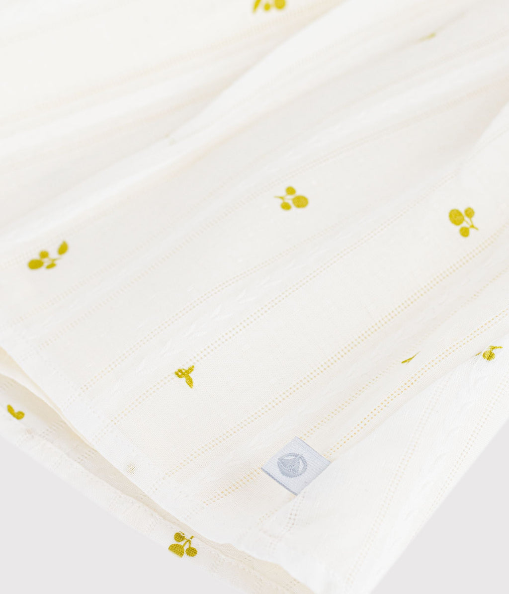 Blouse bébé en coton sans manches en coton, imprimée fleurs – Z1